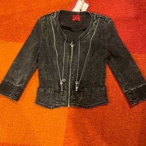 Vero Moda Black Jacket with Red Label